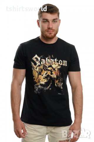 Нова мъжка тениска с дигитален печат на музикалната група SABATON - The Great War, снимка 3 - Тениски - 37697593