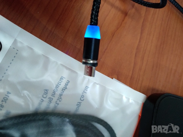 Магнитен кабел за зареждане на телефон. , снимка 2 - Резервни части за телефони - 53254212
