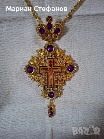 Свещенически Кръст нагръден, снимка 6 - Колиета, медальони, синджири - 48400076