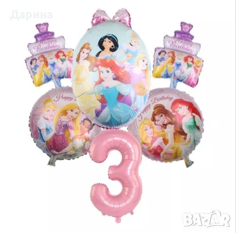 Парти сет балони Принцесите на Дисни и Пепеляшка, снимка 3 - Други - 40608529