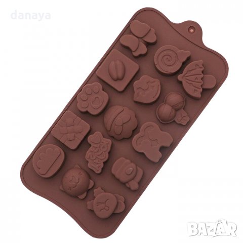 407 Силиконова форма за коледни шоколадови и желирани бонбони, снимка 2 - Форми - 27111868
