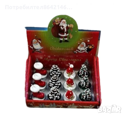 Коледни свещи, снимка 1