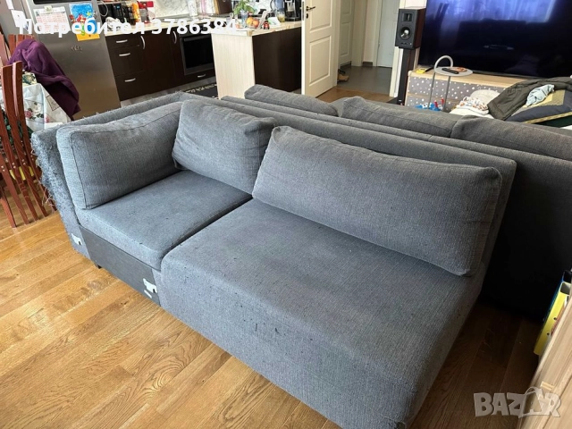 Продавам П образен диван Икеа, снимка 3 - Дивани и мека мебел - 51938103