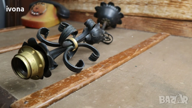 Стар полилей от ковано желязо!, снимка 4 - Полилеи - 54339898