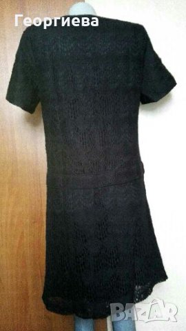 Френска НОВА рокля от памучна дантела в черно 👗🍀М, M/L👗🍀 арт.365, снимка 2 - Рокли - 28041374