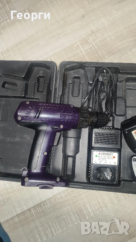 Работещ винтоверт Sparky - пълен комплект, работещи батерии., снимка 5 - Винтоверти - 52930188