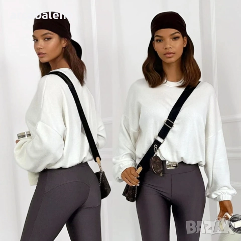 Дамски основен пуловер Mira, 4цвята , снимка 3 - Блузи с дълъг ръкав и пуловери - 52229897