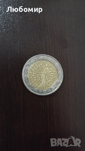 Евро монети - Франция 1999 2евро с Дефект, снимка 9 - Нумизматика и бонистика - 54010607