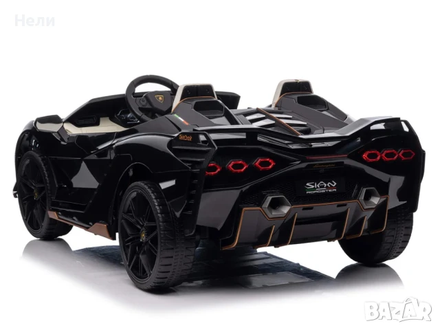 Акумулаторна Двуместна КОЛА Lamborghini SIAN  24V функция дрифт, снимка 6 - Коли, камиони, мотори, писти - 51038700