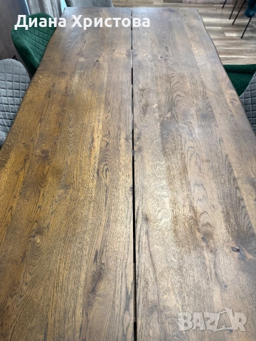 Трапезна маса с осем стола, снимка 7 - Маси - 53288419