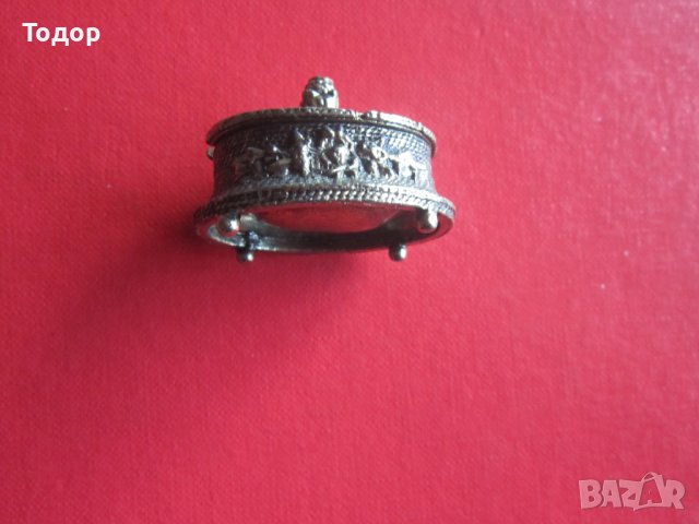 Страхотна бронзова кутийка за хапчета 6, снимка 2 - Арт сувенири - 36918830