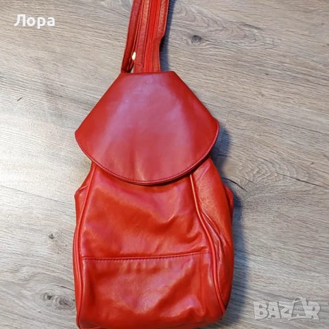 Дамска раница естествена кожа, снимка 3 - Чанти - 48335460