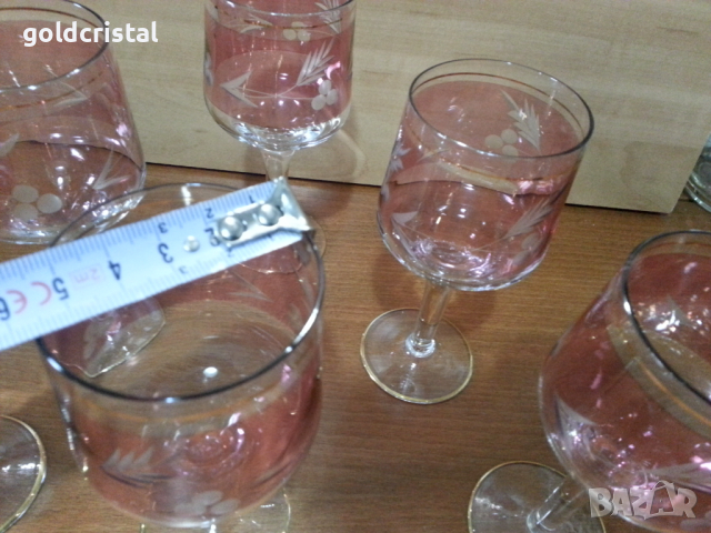 Ретро кристални чаши , снимка 3 - Антикварни и старинни предмети - 44928799
