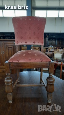 Масивни столове с плюш и капси внос Германия-ОБЯВЕНАТА ЦЕНА Е ЗА БРОЙ!, снимка 11 - Столове - 37143005