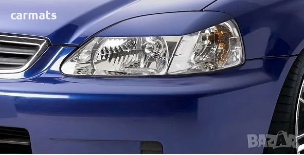 Вежди за фарове за Honda Civic (2001-2003) - Черни