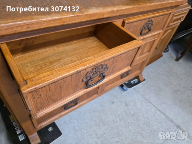 Контрабюфет изработен изцяло от масив, снимка 2 - Бюфети - 54208155