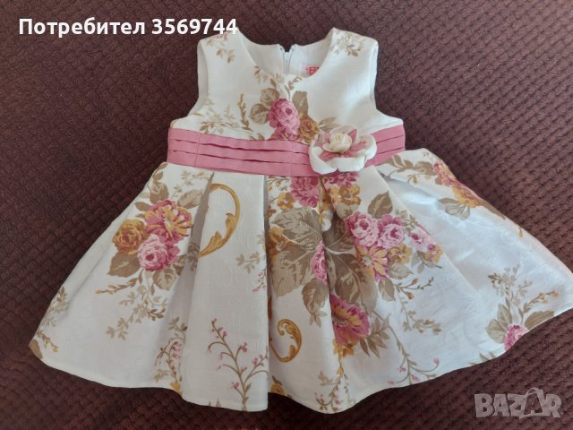 Бебешка рокличка с болеро р-р 74, снимка 2 - Бебешки рокли - 42417741