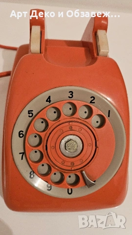 Ретро телефон с шайба, снимка 4 - Стационарни телефони и факсове - 53940958