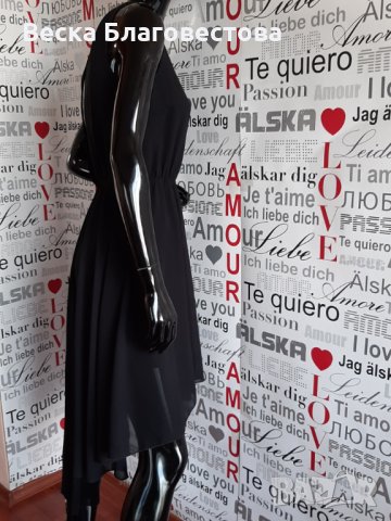 Черна рокля VILA без ръкав, снимка 3 - Рокли - 29278693