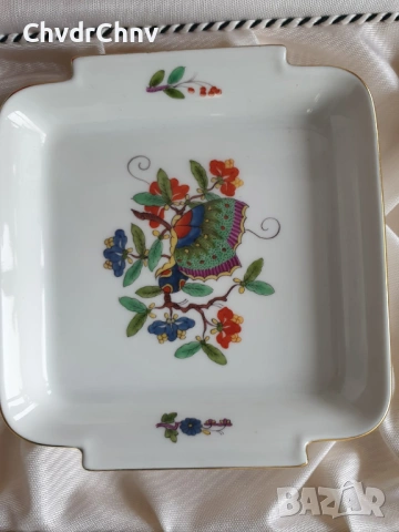 2бр Meissen чинии 10см/Майсен порцеланова чиния в кутия, снимка 3 - Други - 53950087