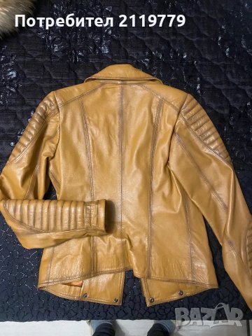 Дамско яке от естествена кожа BALOS, снимка 7 - Якета - 48731881