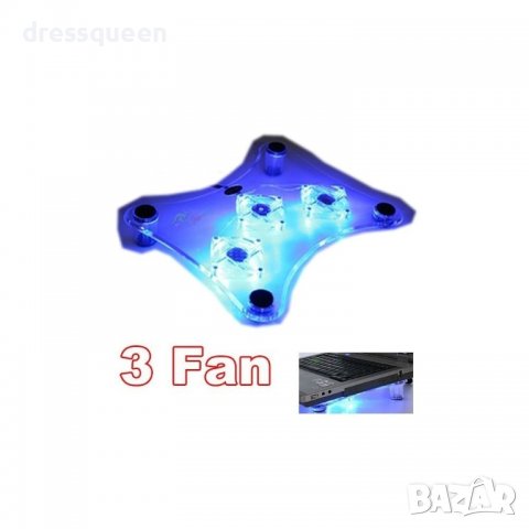 738 Охладител за лаптоп с вградени диоди