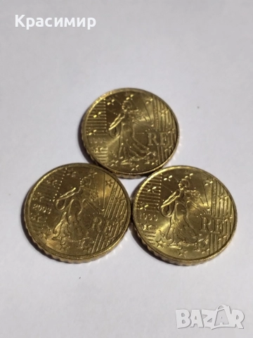 10 евро Цент Франция 1999 г., снимка 10 - Нумизматика и бонистика - 51860454