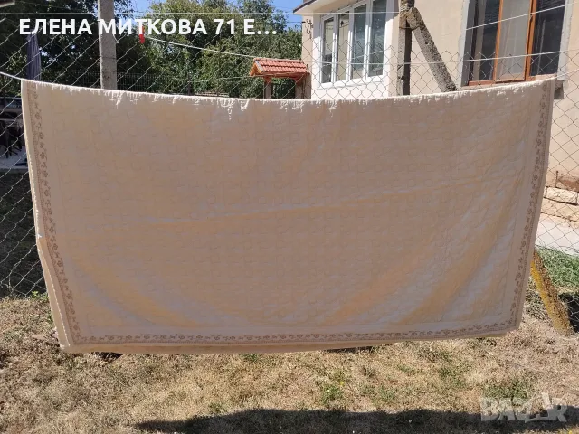 Двулицево памучно покривало за голямо легло -тип шалте 183 х 200 см, снимка 2 - Покривки за легло - 55743439