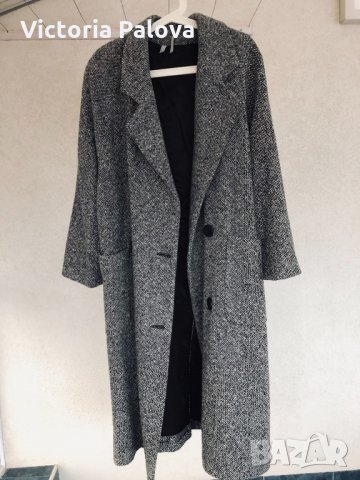 Идеална кройка модерно палто 80% вълна, снимка 4 - Палта, манта - 31876871