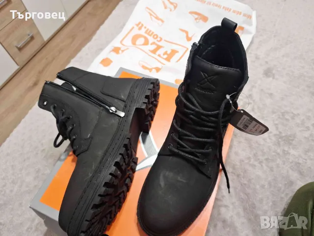Нови мъжки зимни обувки, естественна кожа  43 номер, KINETIX, снимка 10 - Мъжки ботуши - 49378282