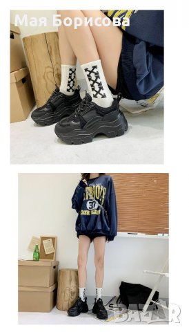 Нови сникърси с масивна платформа №38, снимка 4 - Маратонки - 30692920