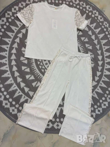 Спортно елегантен комплект С бохо дантела елемент 