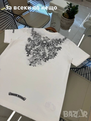 Мъжка Бяла Тениска👕Мъжка Блуза С Къс Ръкав В Бял Цвят Код Mens P.171, снимка 3 - Тениски - 53921246