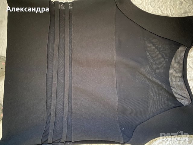 Черна рокля + златиста чанта, снимка 10 - Рокли - 38568931