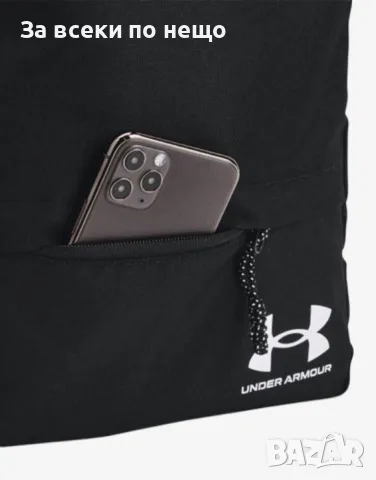 UNDER ARMOUR Sportstyle Backpack SM Black/White Черна Раница Код P3018, снимка 4 - Раници - 56250671