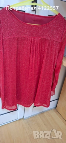 дамска блуза с паети, снимка 2 - Блузи с дълъг ръкав и пуловери - 52658580