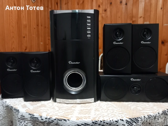 thunder THS-C531S система 5.1 , снимка 2 - Плейъри, домашно кино, прожектори - 53943284
