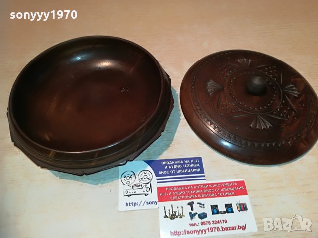 КРЪГЛА КУТИЯ С КАПАК-ВНОС ФРАНЦИЯ, снимка 14 - Антикварни и старинни предмети - 29496026