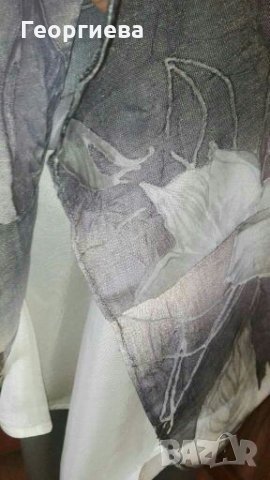 Дамски комплект от пола и блуза в сиво и синьо👗🍀M/L,L👗🍀арт.653, снимка 4 - Комплекти - 29718430