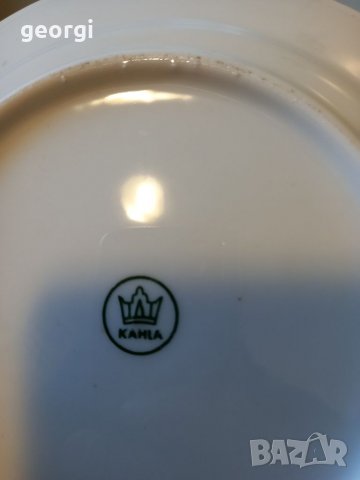 Декоративна порцеланова чиния с позлата Kahla  15/4, снимка 7 - Колекции - 34967654