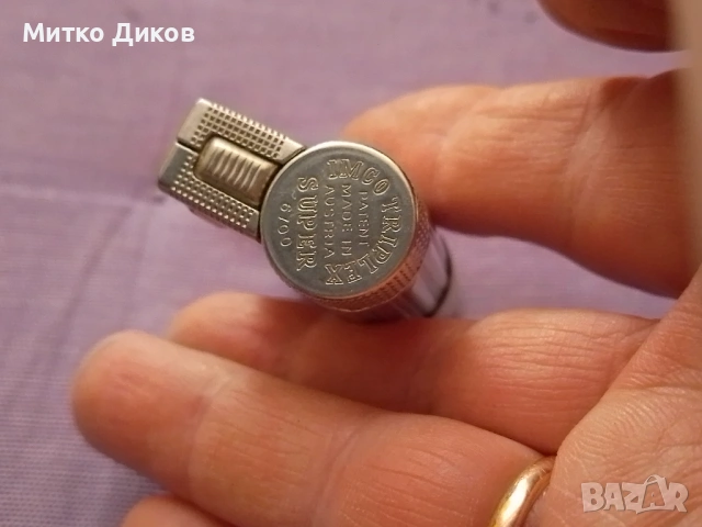 Бензинова запалка Винтидж маркова IMCO Triplex patent made in Austria super 6700, снимка 6 - Запалки - 53961880