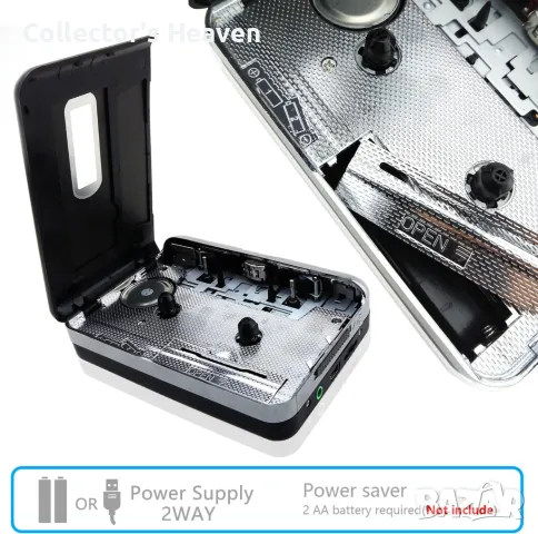 Уокмен Portable Tape To PC Super USB Cassette-To-MP3 Player , снимка 11 - Аудиосистеми - 48428986