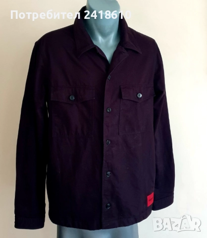 Hugo Boss HUGO Enalu Mens Jacket Size S / M  Пролет - Есен ОРИГИНАЛ! Мъжко Яке - Тип Риза!, снимка 12 - Якета - 52399566