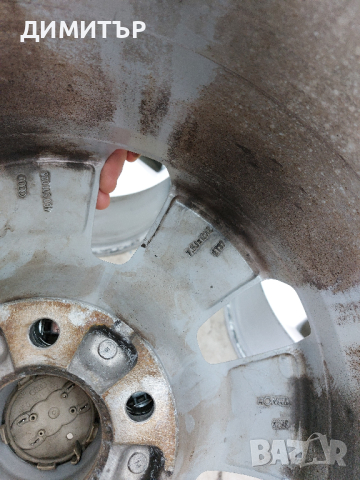 4 бр.джанти за ауди 16-ки :5х112:ц.о 66.5 стават за ауди  A6 ,A4,A3 7.5J , снимка 5 - Гуми и джанти - 44655060