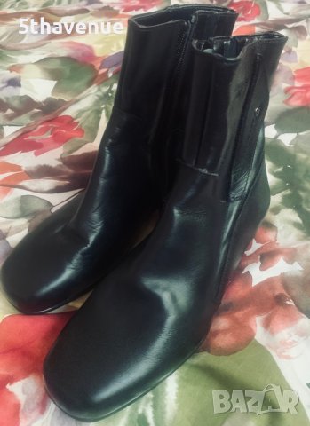 Boxer Air Дамски Черни Боти Естествена Кожа, снимка 4 - Дамски боти - 37897298