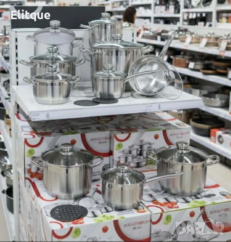 Royalty Line RL-1232 – Комплект от 12 части, с капаци и многослойно дъно