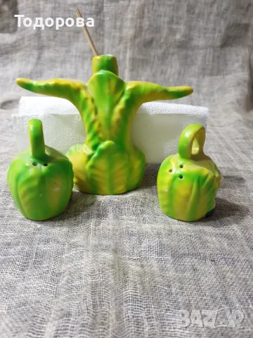 Порцеланови солнички и салфетник с весел детски мотив, снимка 4 - Аксесоари за кухня - 49457862