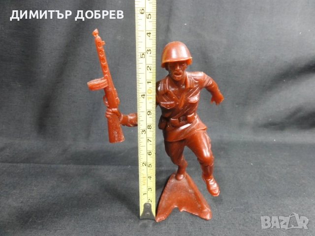 СТАРА РЕТРО СОЦ СССР ПЛАСТМАСОВА ФИГУРКА РУСКИ ВОЙНИК ВСВ, снимка 6 - Колекции - 52712140