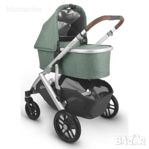 Бебешка количка UPPAbaby VISTA V2 Emmett Green Melange, снимка 15 - Детски колички - 47732077