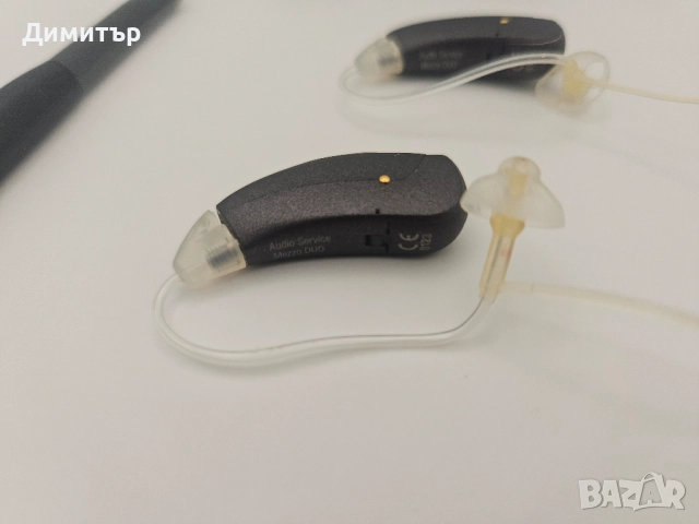 слухови апарати Audio Survice mezo due hearing aid ляво и дясно ухо oticon starkey, снимка 3 - Други - 51959325